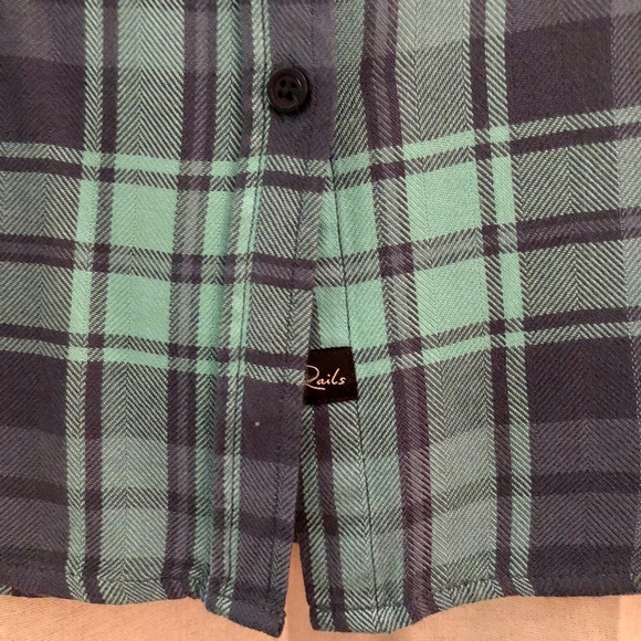 Rails Blue Flannel Shirt - Picture 3 of 4